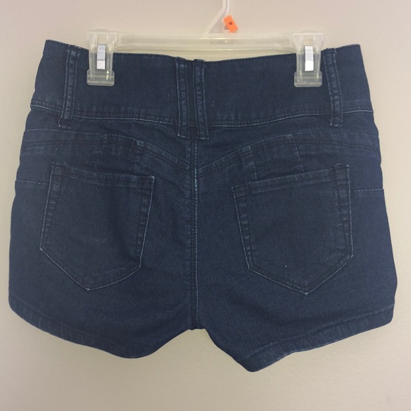Dark blue denim shorts - Picture 5 of 5